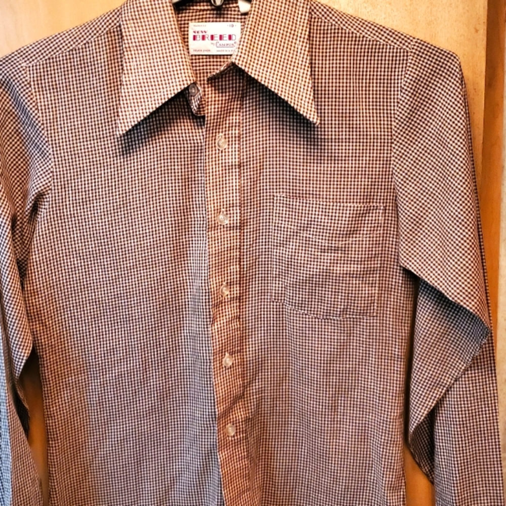 Never Iron button up long sleeve shirt